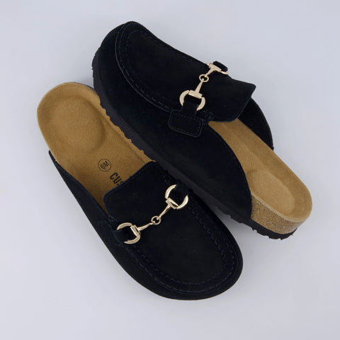 Cliff Suede Clog Mules