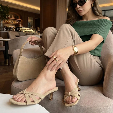 Malta Kitten Heel Sandals