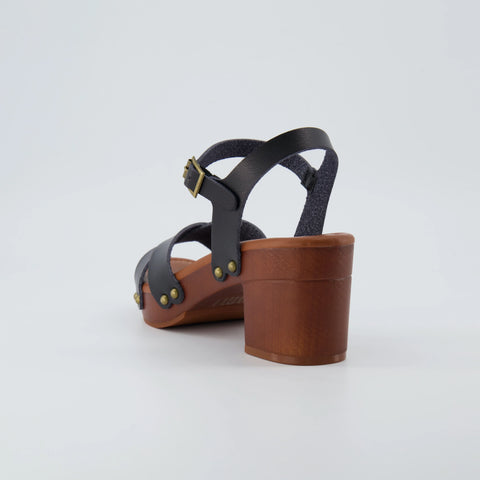 Slate Faux Wood Sandals