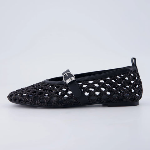 Wendy Woven Mary Jane Flats
