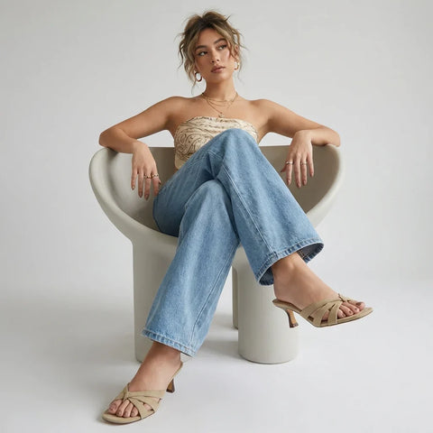Malta Kitten Heel Sandals