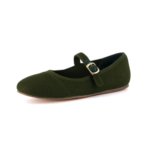 Petal Mary Jane Knit Flat