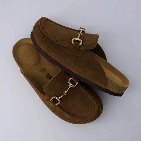 Cliff Suede Clog Mules