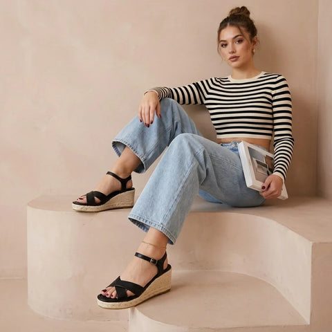 Prego Espadrille Wedge Sandals
