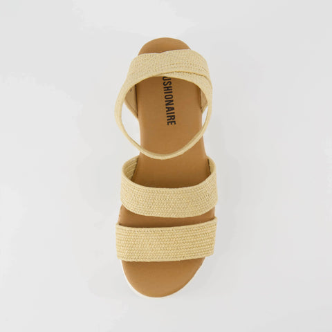 Naomi Stretch Cork Wedge Sandal