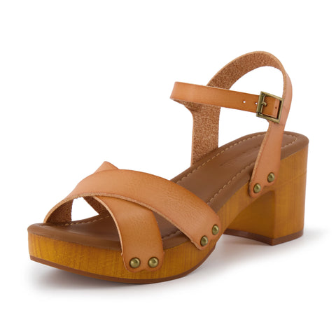 Slate Faux Wood Sandals