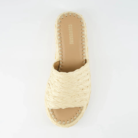 Core Raffia Platform Sandal