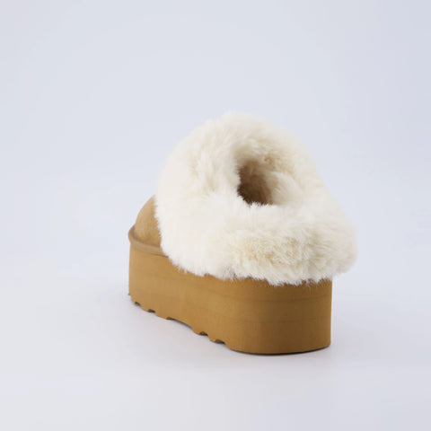 Husky Suede Cozy Platform Mule
