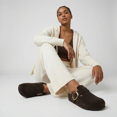 Rusty Leather Clogs